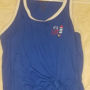 Cute Summer tank.."Its Lit"